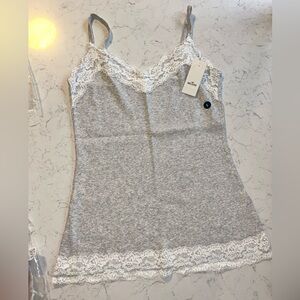 NWT Hollister Lace Trim Cami Tank Tops in Grey 2 Available